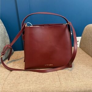 Anne Klein Deep Red Crossbody Bag